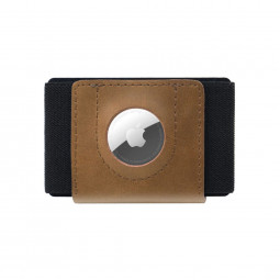 FIXED Tiny Wallet for AirTag Brown