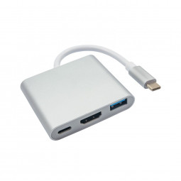 Akyga AK-AD-57 USB type C / USB 3.0 / USB type C / HDMI Hub