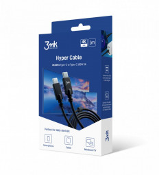3mk Hyper Cable 4k60Hz 100W 1m Black