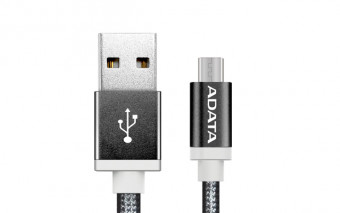 A-Data Sync and Charge USB - microUSB töltő/adatkábel 1m Black