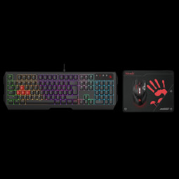 A4-Tech B1700 Bloody Neon Gaming Desktop Set Black US