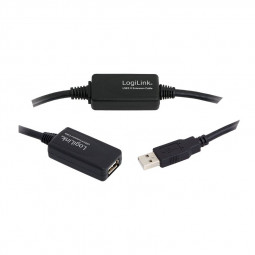 Logilink USB2.0 Extension cable 15m Black