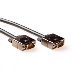 ACT High Performance VGA cable male-male with metal hoods 1,8m Black