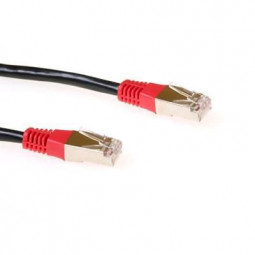 ACT CAT5e F-UTP Patch Cable 1,5m Black/Red