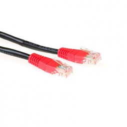 ACT CAT5e U-UTP Patch Cable 1,5m Black/Red