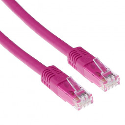 ACT CAT6 U-UTP Patch Cable 0,5m Pink