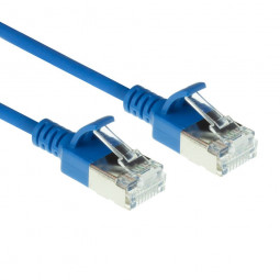 ACT CAT6A U-FTP Patch Cable 0,15m Blue