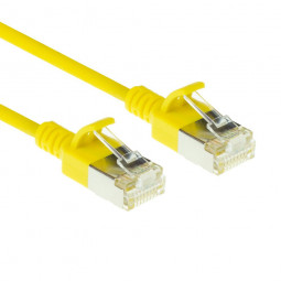 ACT CAT6A U-FTP Patch Cable 0,15m Yellow