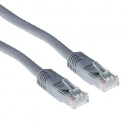 ACT CAT6A U-UTP Patch Cable 0,25m Grey