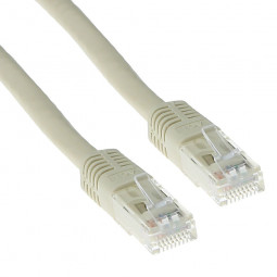 ACT CAT6A U-UTP Patch Cable 0,25m Ivory