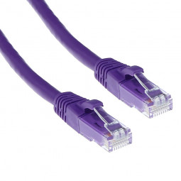 ACT CAT6A U-UTP Patch Cable 1m Purple