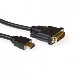 ACT HDMI A male to DVI-D male cable 1m Black