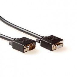 ACT High Performance VGA extension cable male-female 10m Black