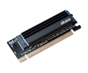 Akasa AK-PCCM2P-05 M.2 SSD to PCIe adapter card with heatsink cooler