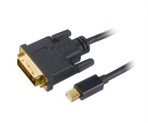 Akasa Mini DisplayPort to DVI-D female adapter cable