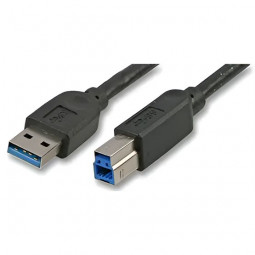 Akasa USB 3.0 type A to B cable Black
