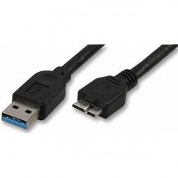 Akasa USB 3.0 type-A to micro-B cable Black