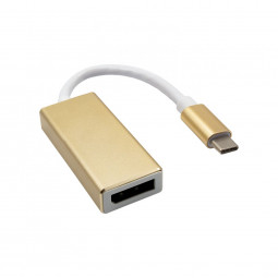 Akyga AK-AD-56 USB Type-C - DisplayPort adapter Gold