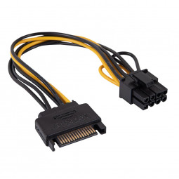 Akyga AK-CA-80 SATA/PCI-Express 6+2-pin adapter cable 0,15m