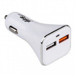 Akyga AK-CH-08 USB Adapter 12-24V/5V/3A 2USB