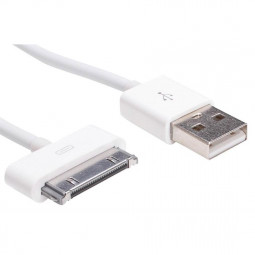 Akyga AK-USB-08 USB-Apple 30-pin cable 1m White