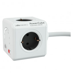 Allocacoc PowerCube Extended WiFi 1,5m White/Black