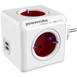 Allocacoc PowerCube Original USB White/Red