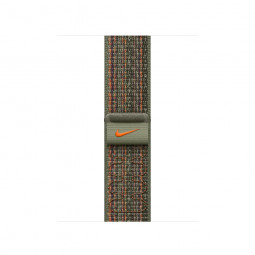 Apple Apple Watch 41mm Nike Band: Nike Sport Loop Sequoia/Orange