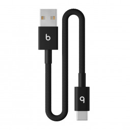 Apple Beats USB-A to USB-C Woven Short Cable 0,2m Bolt Black