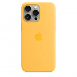 Apple iPhone 15 Pro Max Silicone Case with MagSafe Sunshine