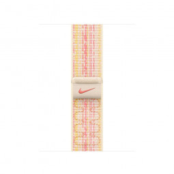 Apple Watch 41mm Nike Band: Starlight/Pink Nike Sport Loop