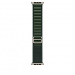 Apple Watch 49mm Loop Dark Green-Natural Titanium Large