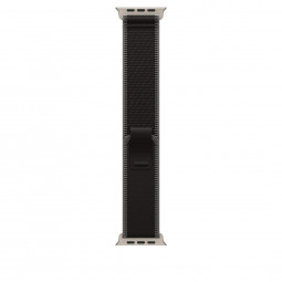 Apple Watch 49mm Loop: Trail Loop M/L Natural Titanium Finish Black/Charcoal