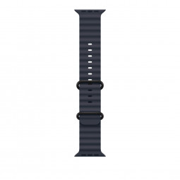 Apple Watch 49mm Ocean Band Navy Blue Black Titanium Finish