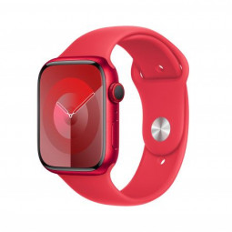Apple Watch S9 Cellular 45mm Red Alu Case with Red Sport Band M/L