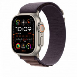 Apple Watch Ultra 2 Cellular 49mm Titanium Case with Indigo Alpine Loop Medium