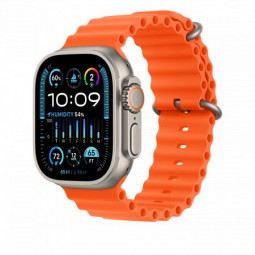 Apple Watch Ultra 2 Cellular 49mm Titanium Case with Orange Ocean Band