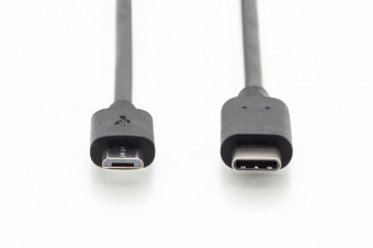 Assmann USB Type-C connection cable, type C to micro B