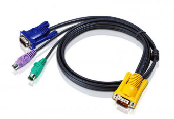 ATEN 2L-5202P 1.8M PS/2 KVM Cable with 3 in 1 SPHD