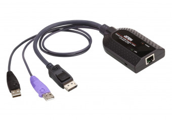 ATEN KA7169 USB DisplayPort Virtual Media KVM Adapter with Smart Card Support