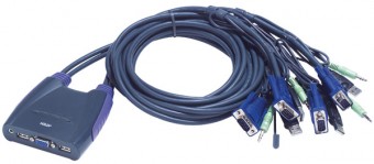 ATEN KVM SWITCH 4PC USB +KÁBEL