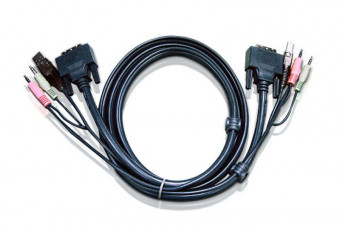 ATEN USB DVI-D Dual Link KVM Cable 1,8m Black