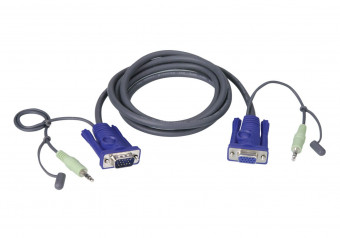 ATEN VanCryst KVM VGA Cable with Audio 1,8m