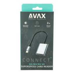 Avax AD600 CONNECT+ Card Reader Silver