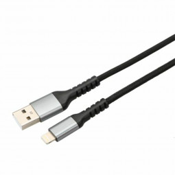 Avax USB-A to Lightning cable 1,5m Black/Grey