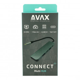 Avax HB611 CONNECT+ 5in1 Multi HUB Black