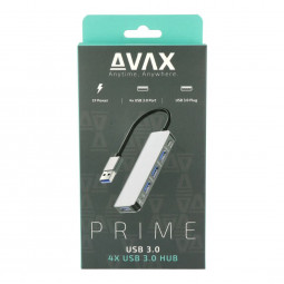 Avax HB900 PRIME 4-port USB3.0 HUB Black
