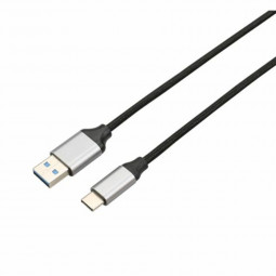Avax USB-A to Type-C cable 1,5m Black/Grey