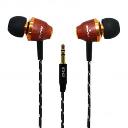 AWEI ES-Q5 In-Ear Headset Wood Red