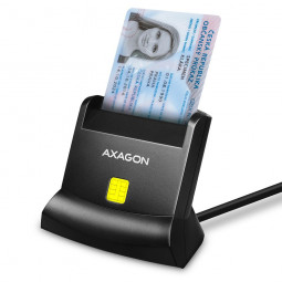 AXAGON CRE-SM4N Smart Card Standreader Black